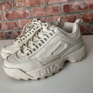 Fila white sneakers